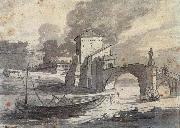 Jan Davidz de Heem, View of the Tiber and Castel St Angelo